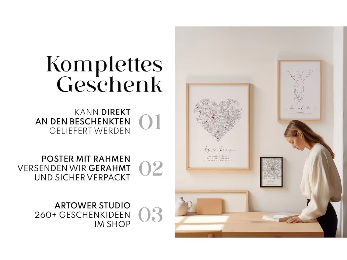 Haustier Andenken – Personalisiertes Trauerposter mit Pfotenabdruck