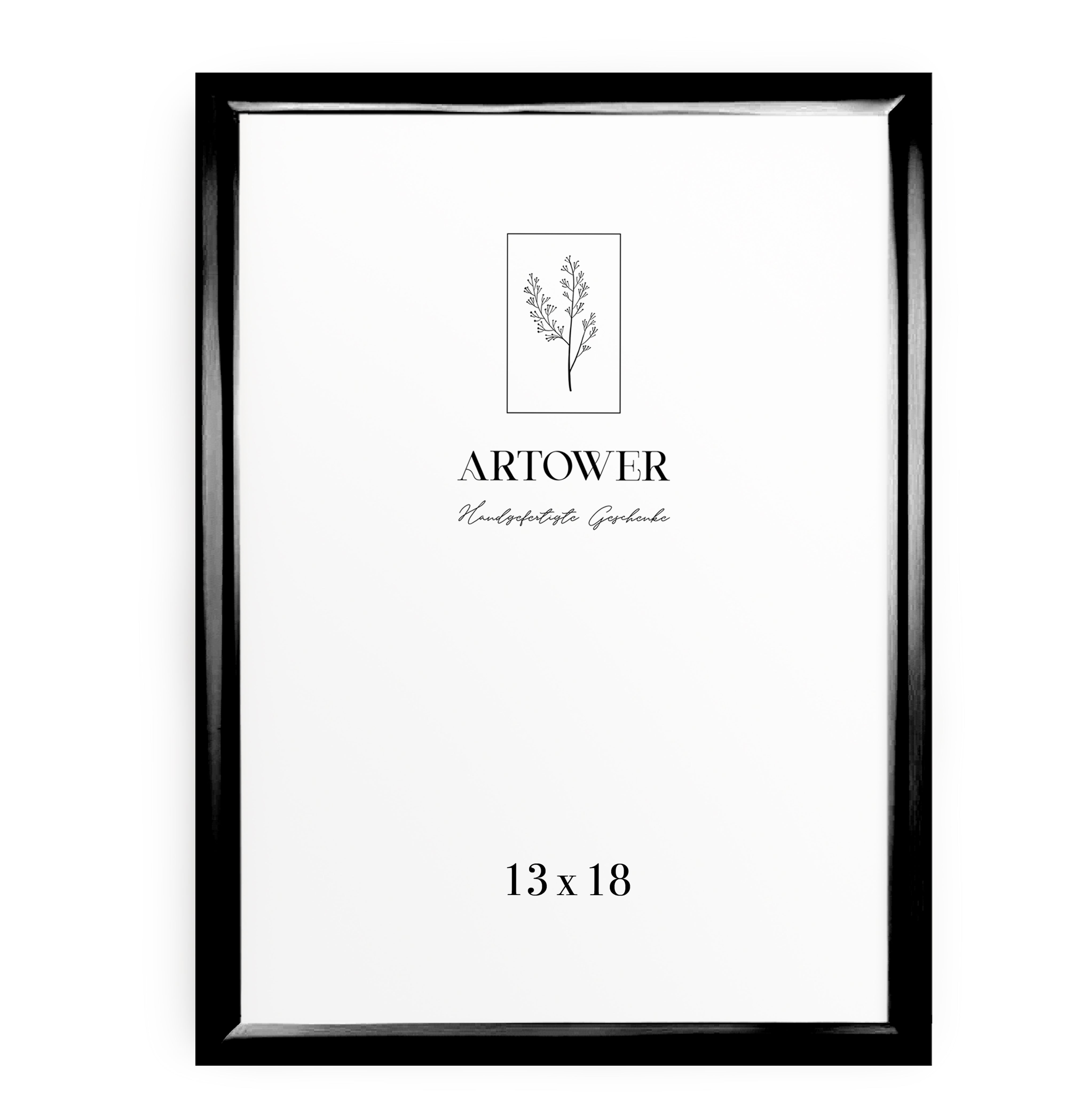 Artower® Bilderrahmen Schwarz Metall Dünner Rahmen