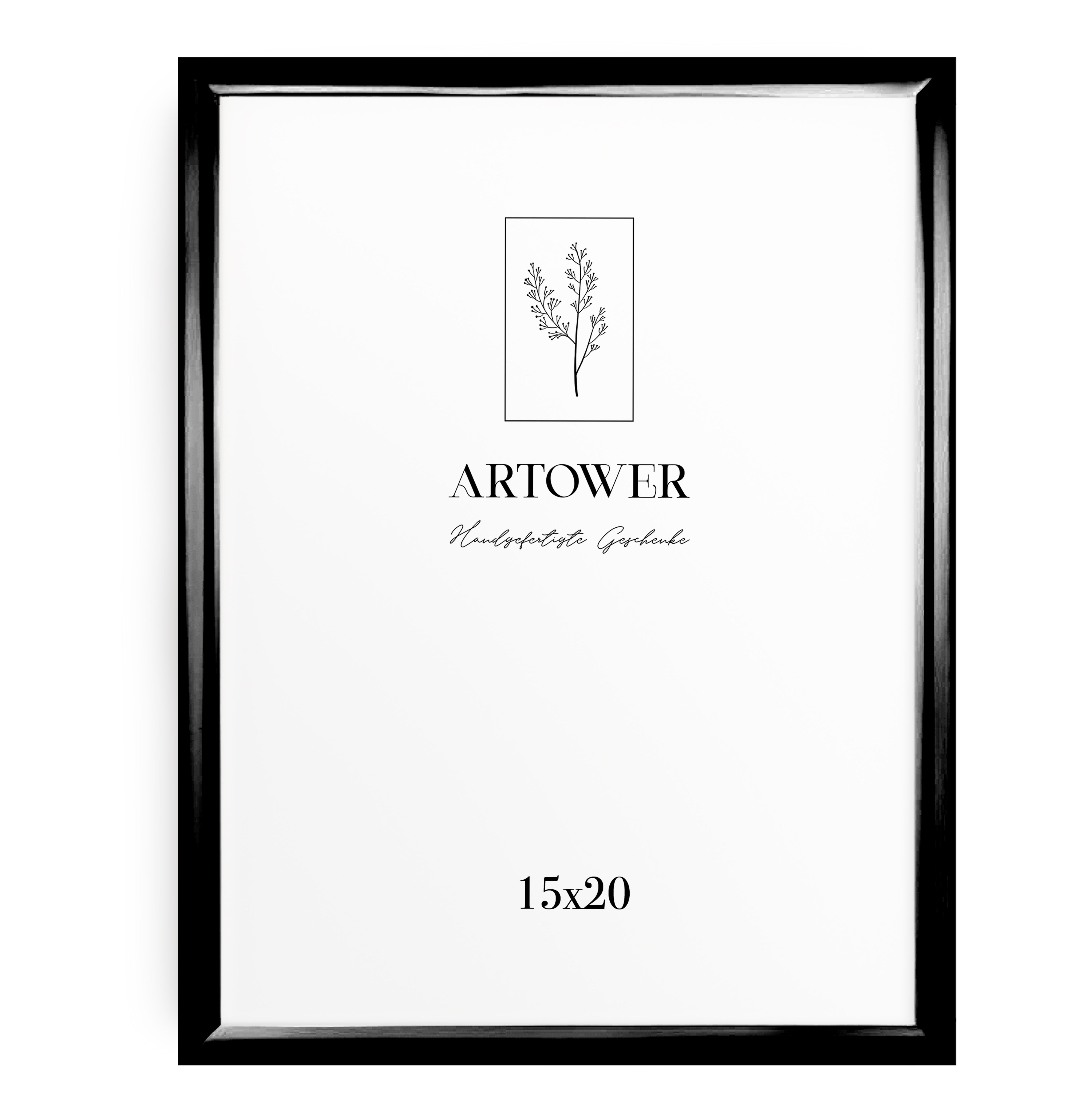 Artower® Bilderrahmen Schwarz Metall Dünner Rahmen