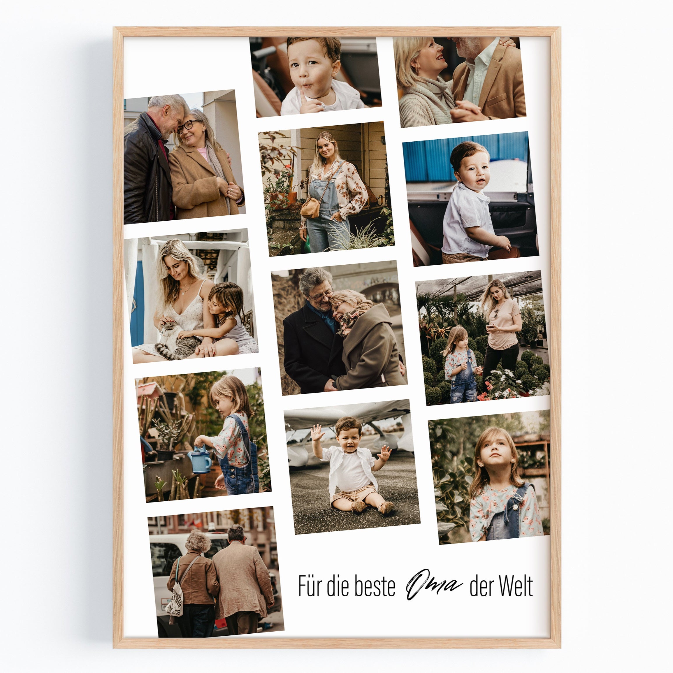 Personalisierter Foto-Collage Poster – Für die beste Oma der Welt