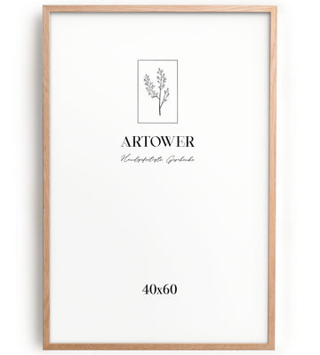 Artower® Bilderrahmen Natur Holz Eiche Dünner Rahmen