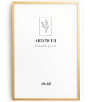 Artower® Bilderrahmen Natur Holz Dünner Rahmen