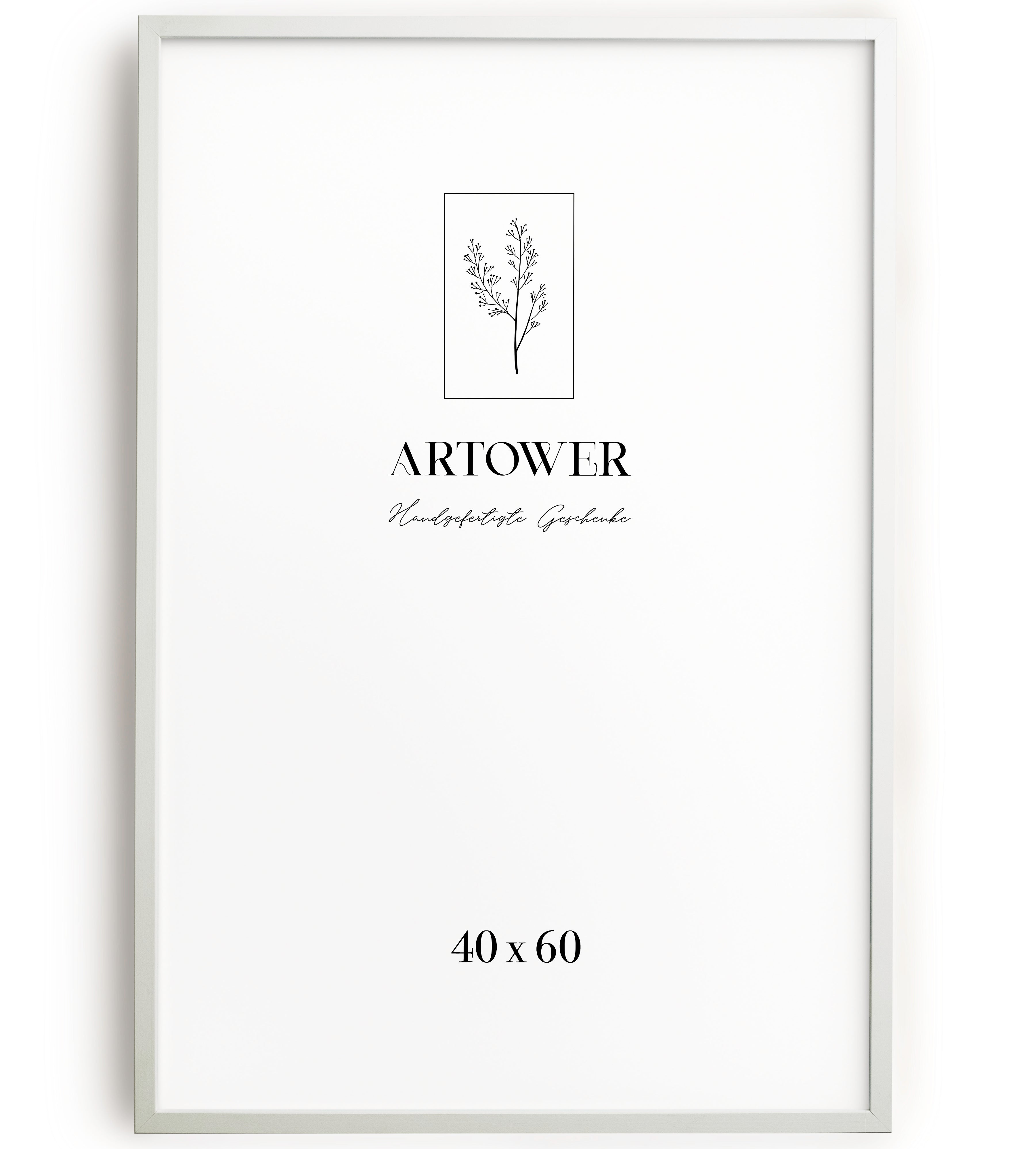 Artower® Bilderrahmen Weiß Holz Dünner Rahmen