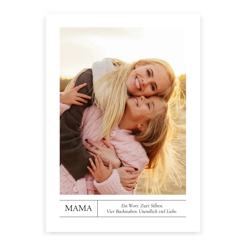 Mama Bild Definition Poster