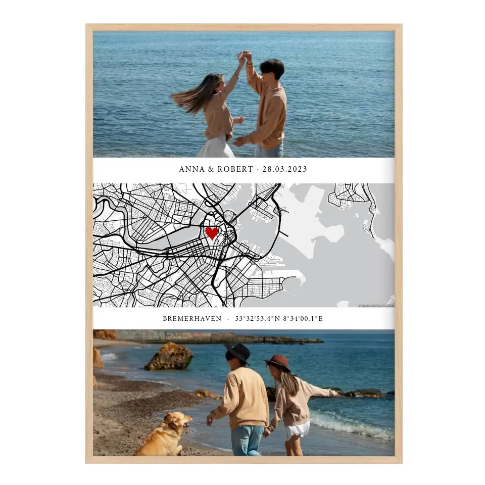 Personalisiertes Ehemann Geschenk Kartenposter