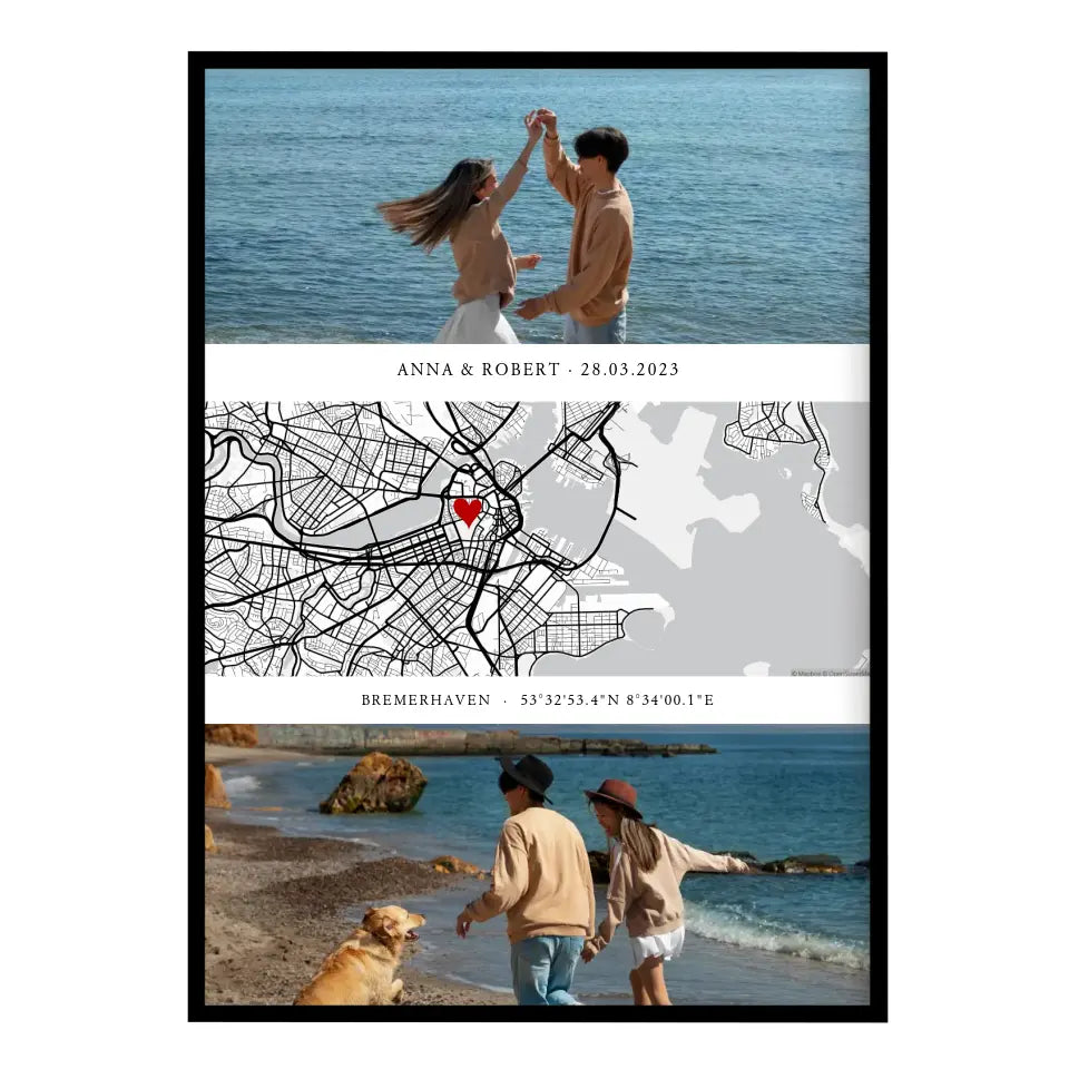 Personalisiertes Ehemann Geschenk Kartenposter