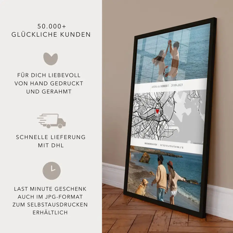 Personalisiertes Ehemann Geschenk Kartenposter
