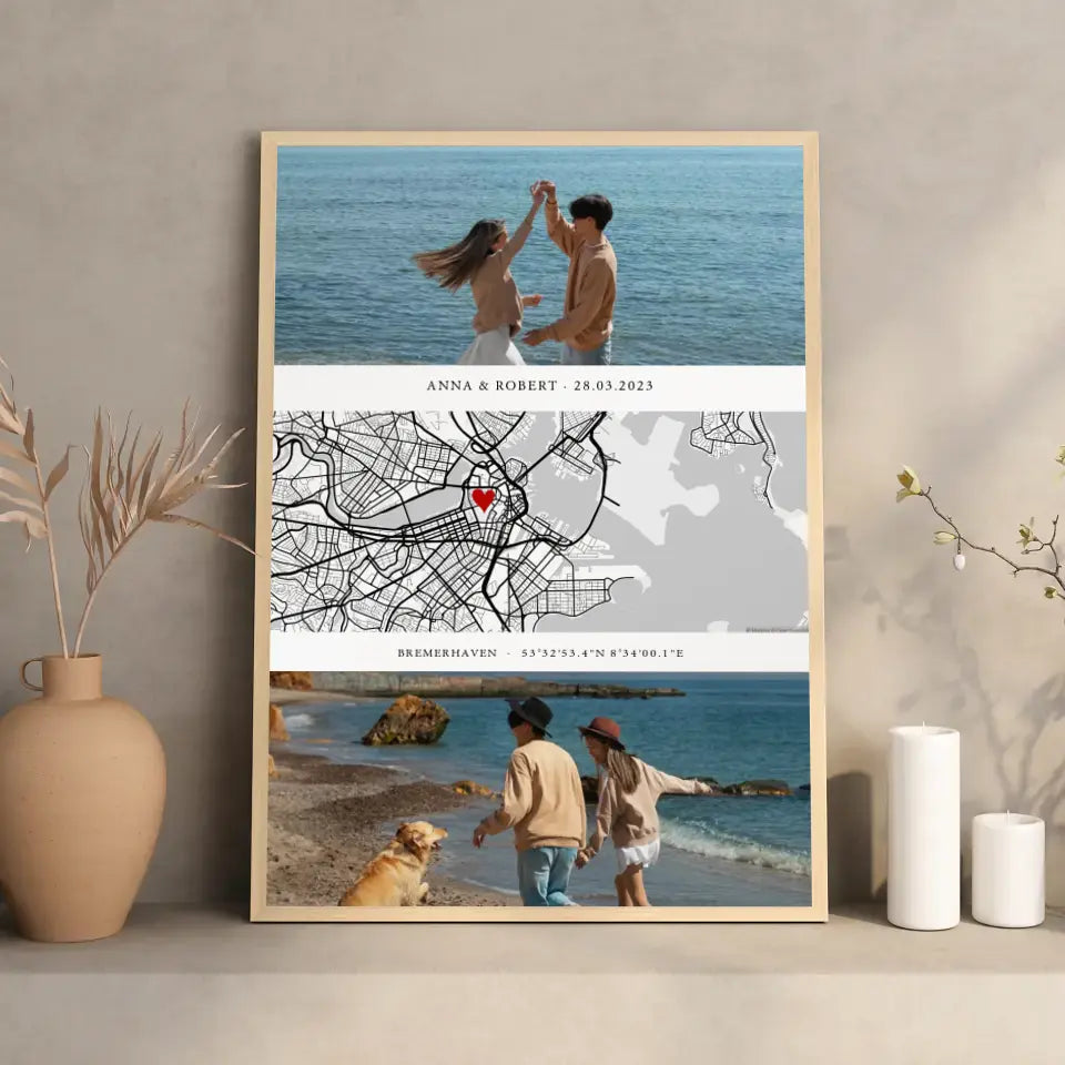 Personalisiertes Ehemann Geschenk Kartenposter