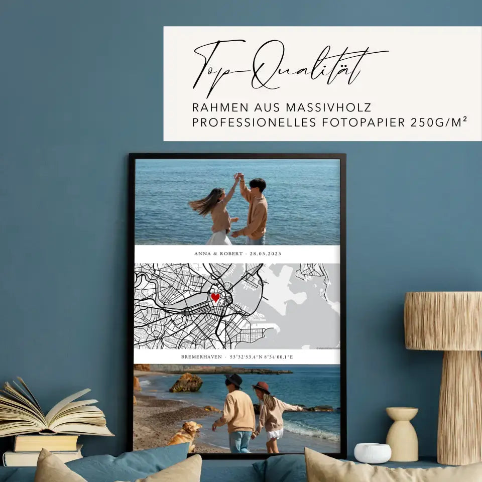 Personalisiertes Ehemann Geschenk Kartenposter