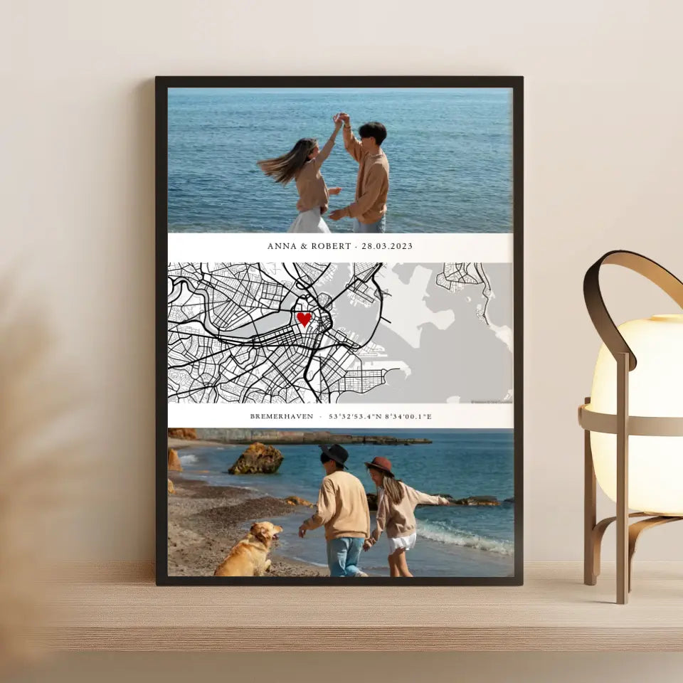 Personalisiertes Ehemann Geschenk Kartenposter