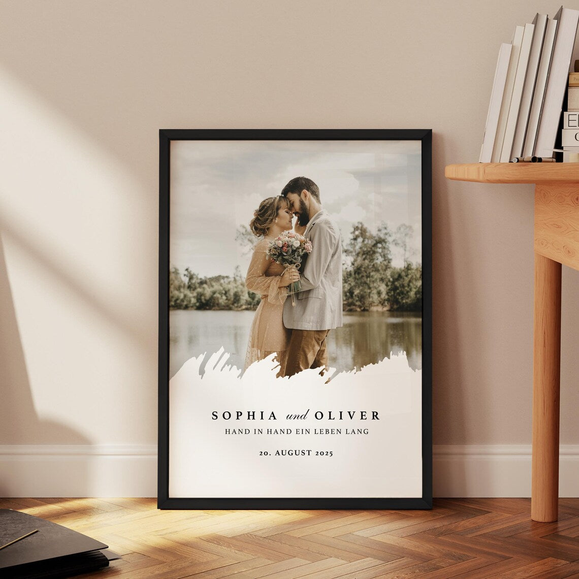 Hochzeitstag Geschenk mit Foto - Liebe Jubiläum Geschenk Paar