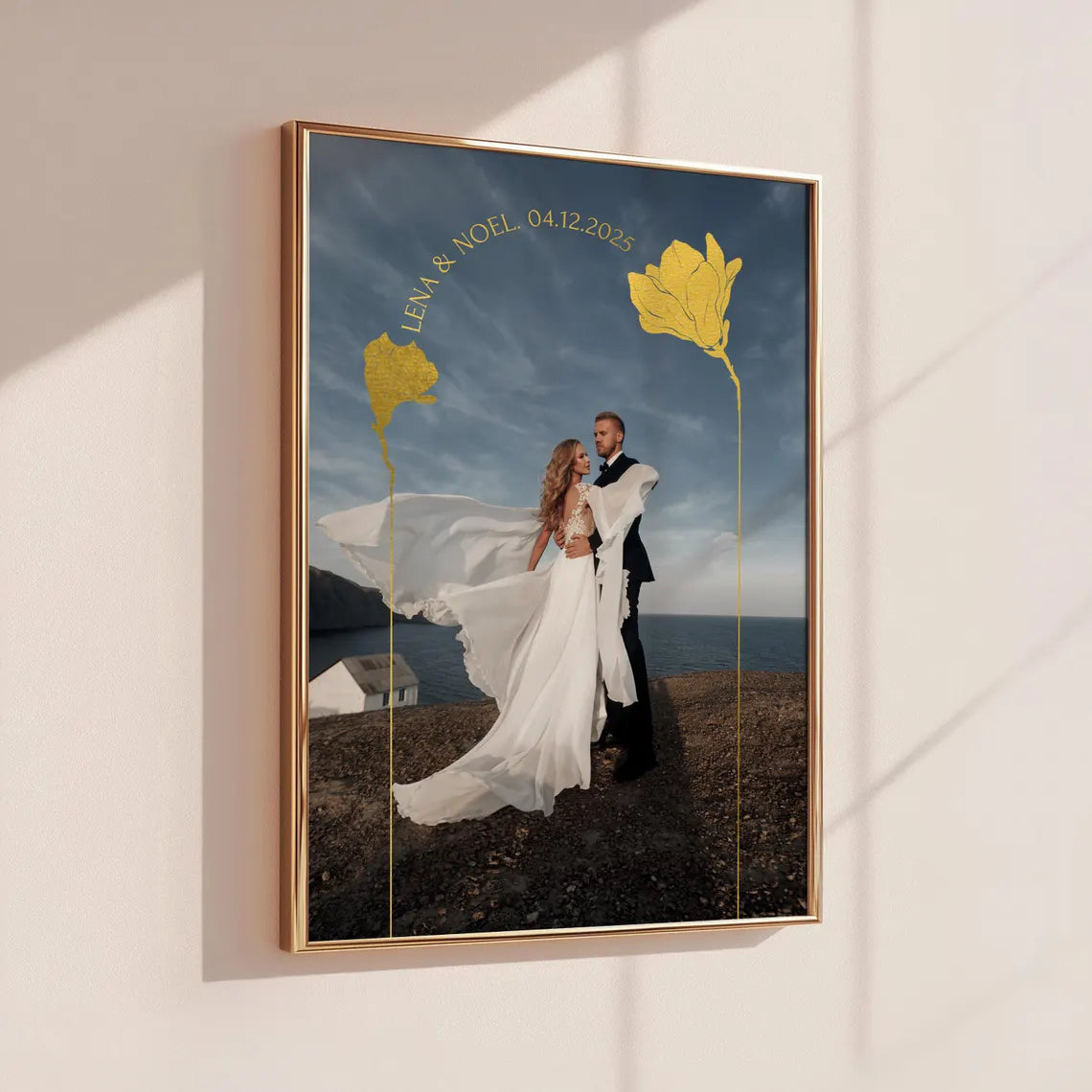 Personalisiertes Hochzeitstag Geschenk mit Foto für ihn & sie
