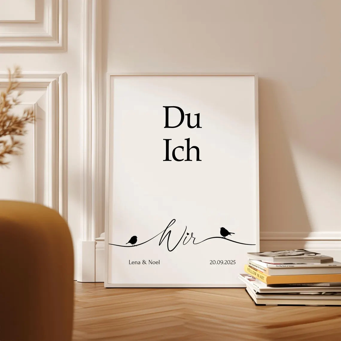„Du Ich Wir“ – Personalisiertes Poster zur Hochzeit & zum Jahrestag