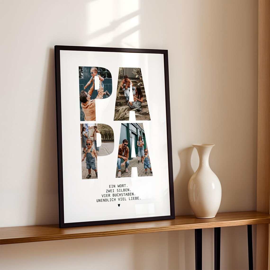 Papa Geburtstag Geschenk – Personalisiertes Poster für Vater, Ehemann, Mann