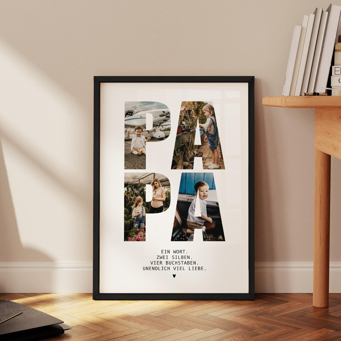 Papa Geburtstag Geschenk – Personalisiertes Poster für Vater, Ehemann, Mann