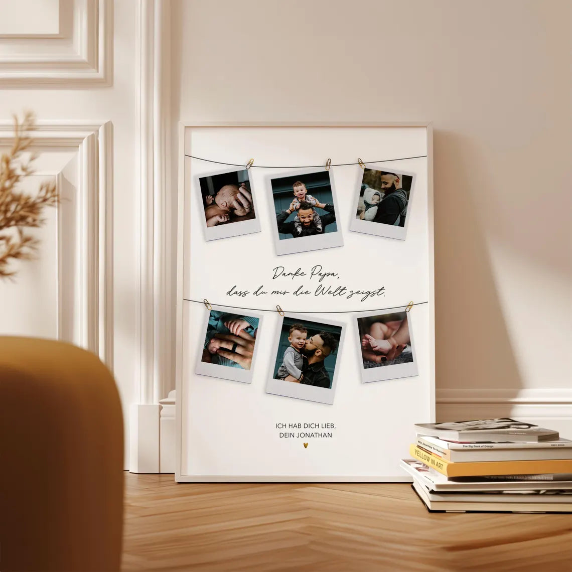 Danke Papa – Personalisiertes Geschenk mit Fotos, Vatertag Geschenkidee