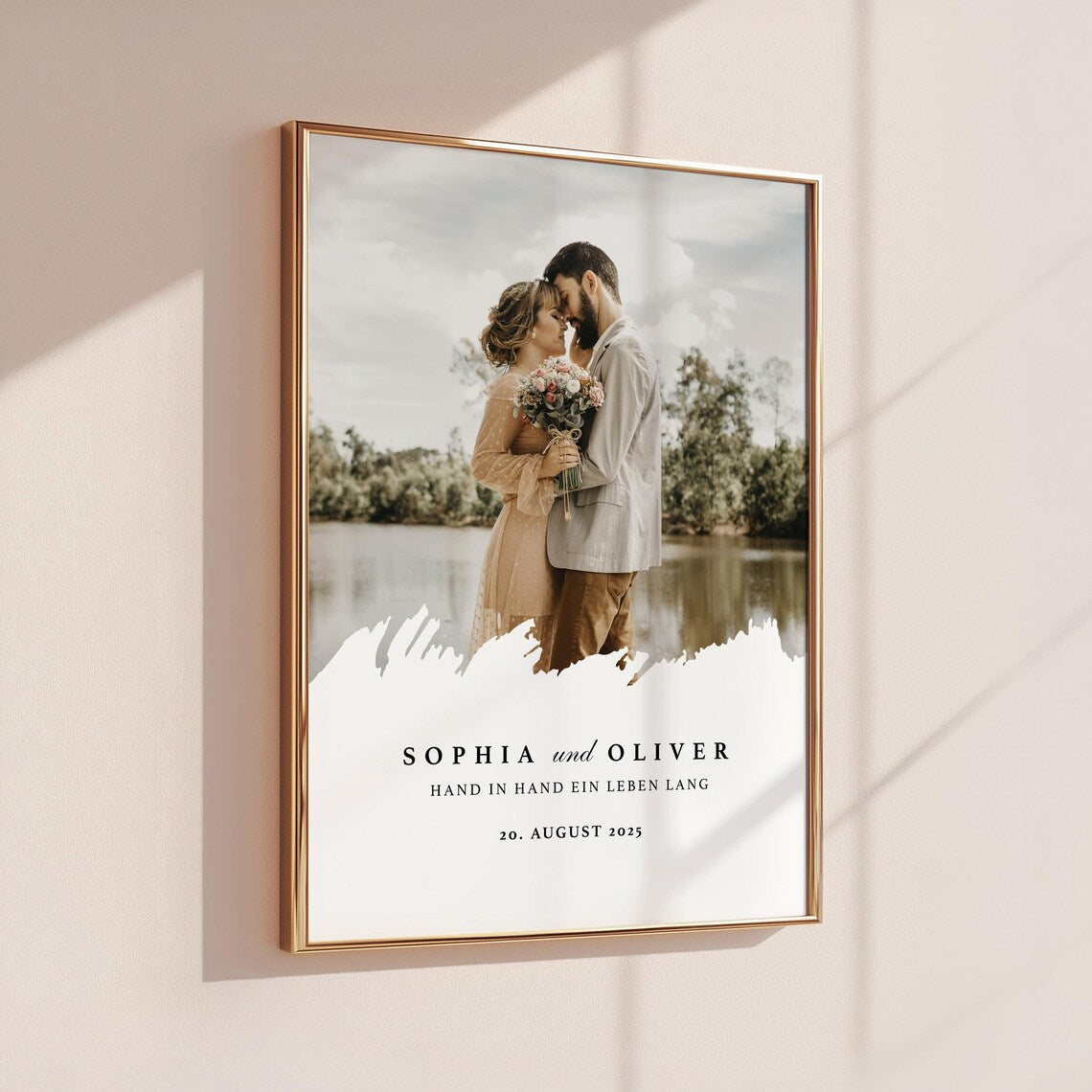 Hochzeitstag Geschenk mit Foto - Liebe Jubiläum Geschenk Paar