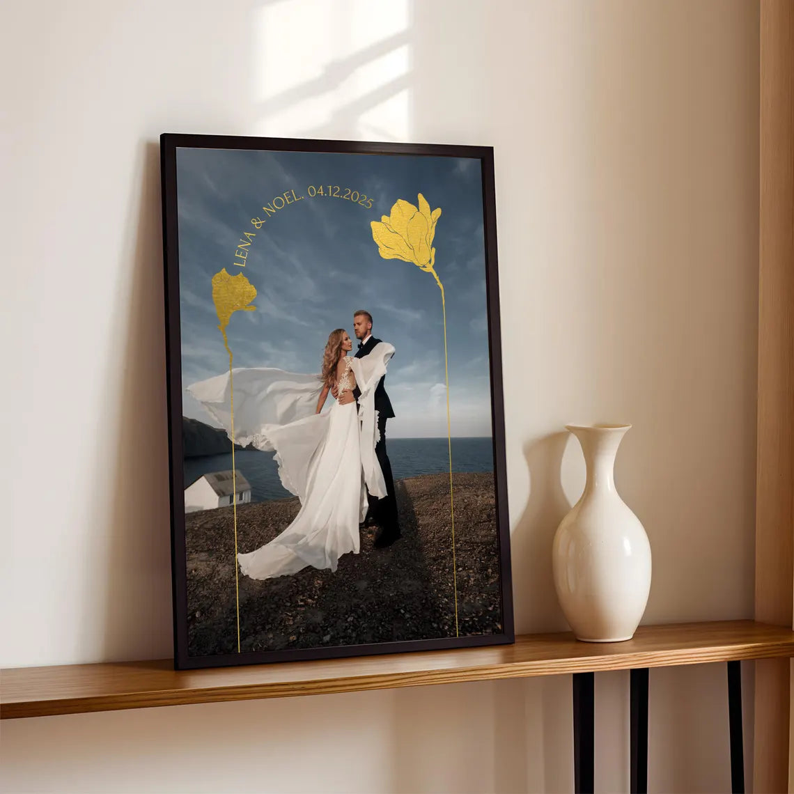 Personalisiertes Hochzeitstag Geschenk mit Foto für ihn & sie