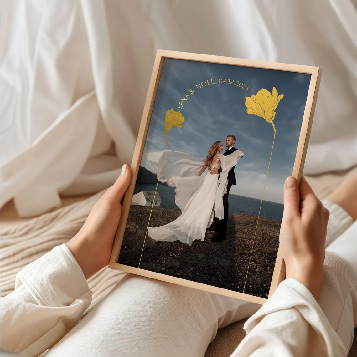 Personalisiertes Hochzeitstag Geschenk mit Foto für ihn & sie