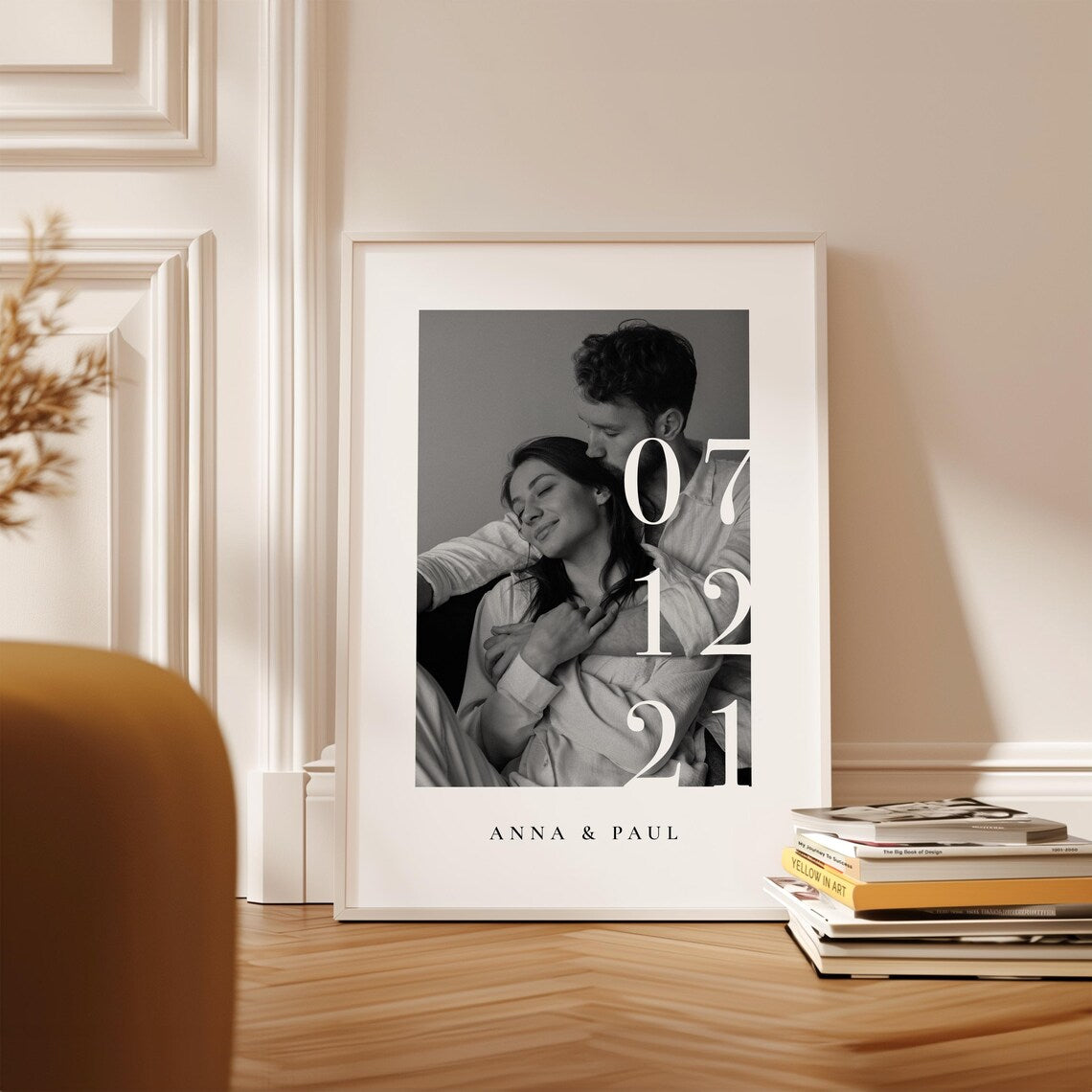 Jahrestag Geschenk – Personalisiertes Poster mit Namen, Datum & Foto