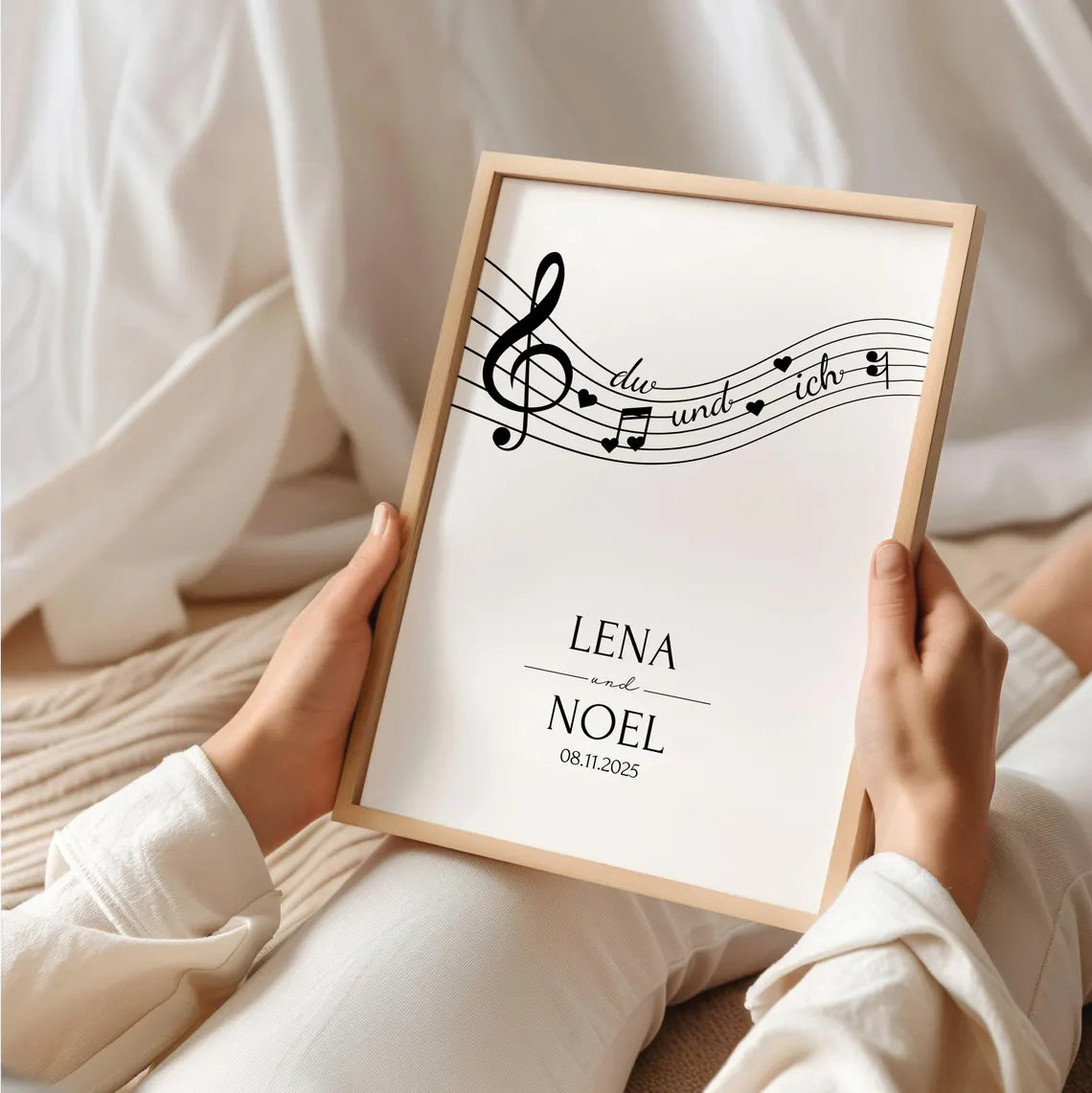 Hochzeitsgeschenk du und ich Bild Geschenk zur Hochzeit Poster für Brautpaar