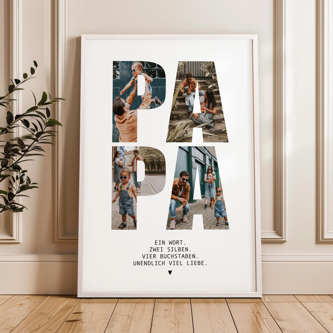 Papa Geburtstag Geschenk – Personalisiertes Poster für Vater, Ehemann, Mann