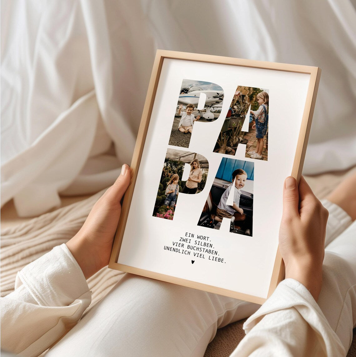 Papa Geburtstag Geschenk – Personalisiertes Poster für Vater, Ehemann, Mann