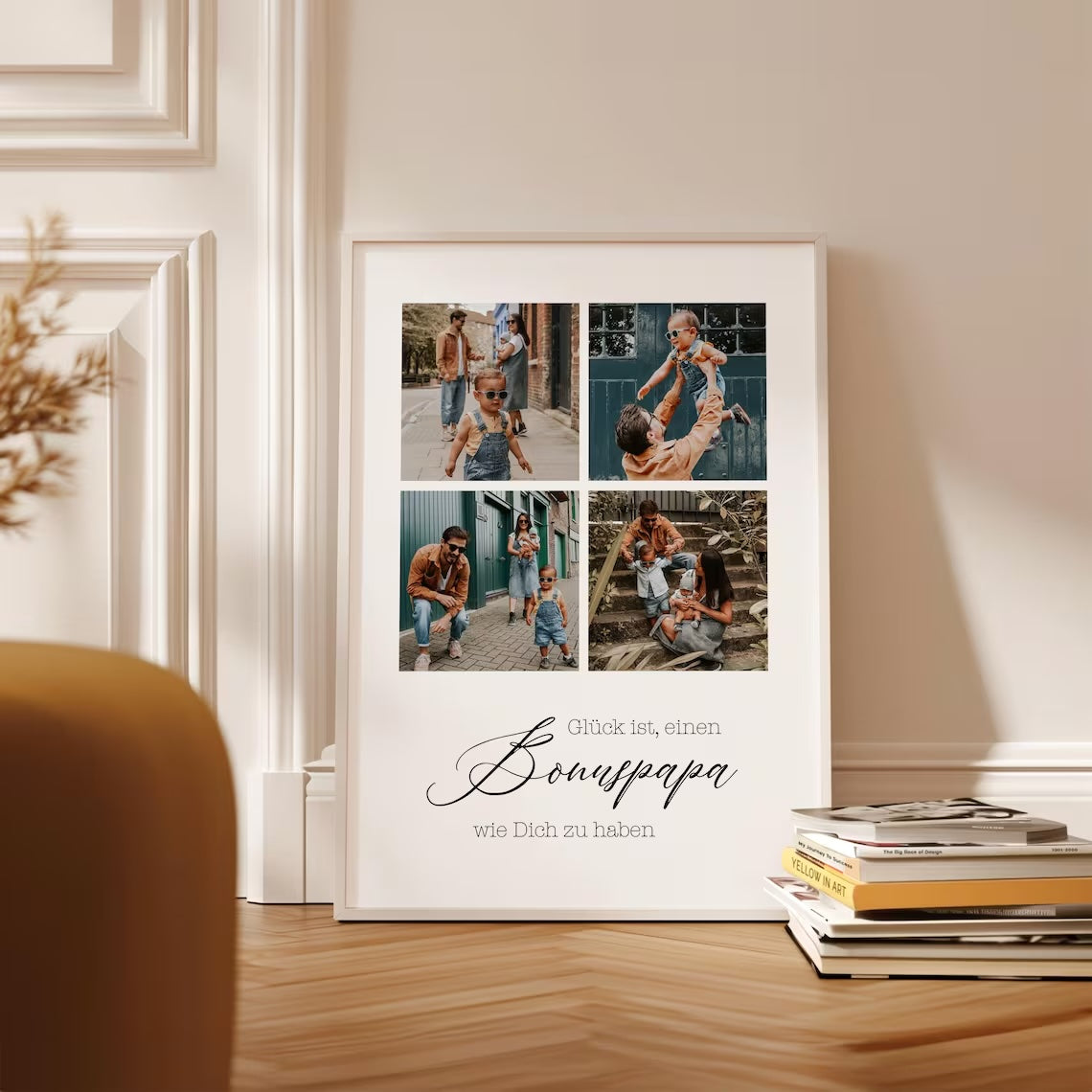 Bonuspapa Geschenk – Vatertagsgeschenk für Stiefvater, Stiefpapa Geburtstag Fotogeschenk