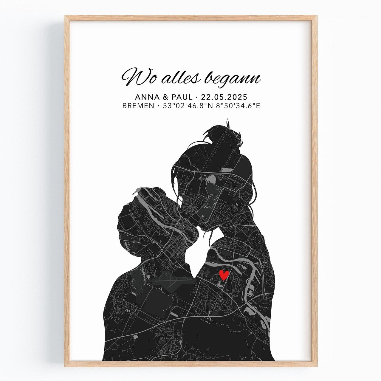 Wo alles begann Poster Paar Geschenk