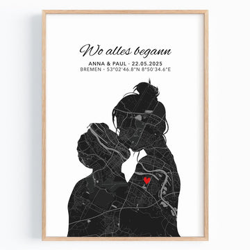 Wo alles begann Poster Paar Geschenk