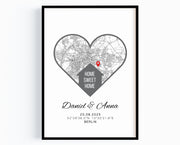 Personalisiertes Einzugsgeschenk Home sweet home