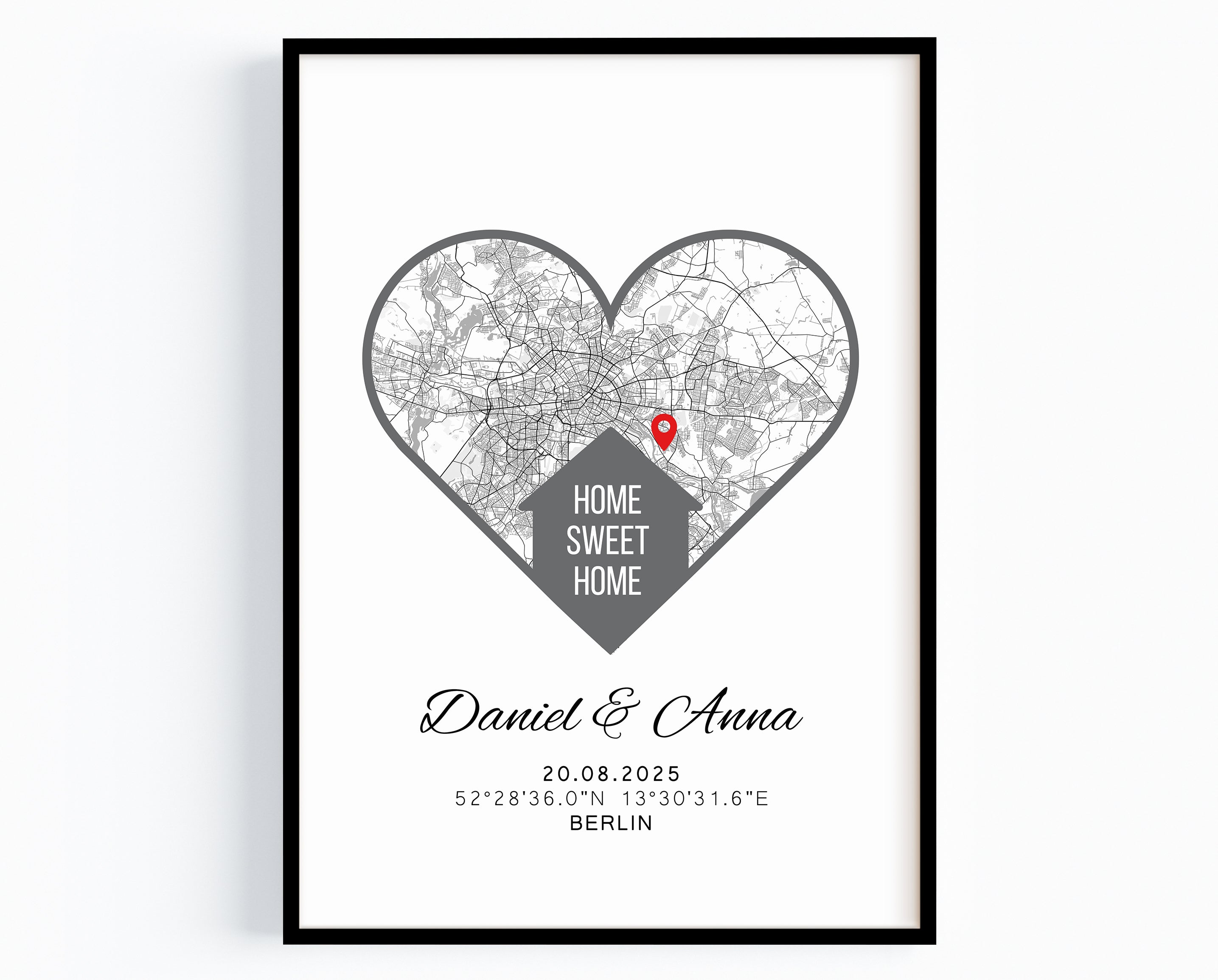 Personalisiertes Einzugsgeschenk Home sweet home