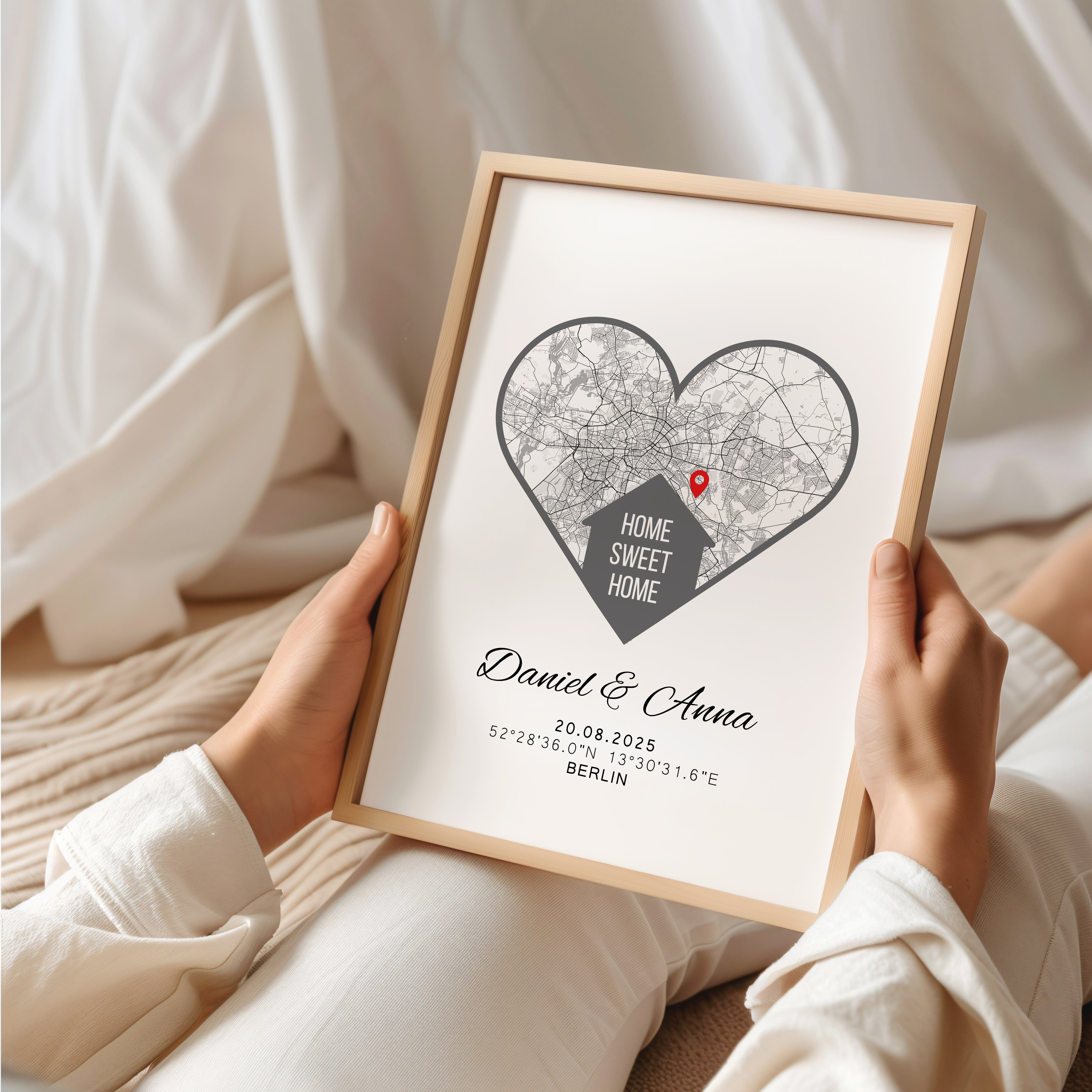 Personalisiertes Einzugsgeschenk Home sweet home