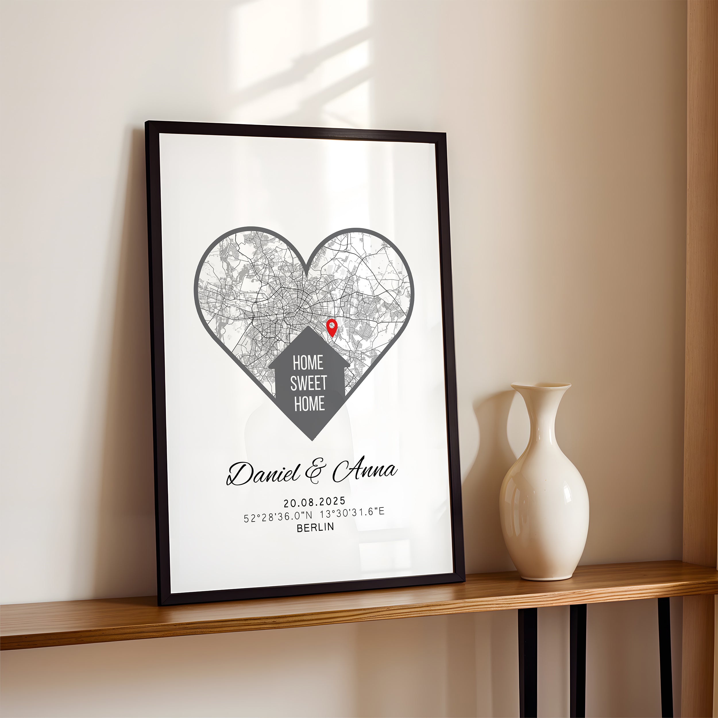 Personalisiertes Einzugsgeschenk Home sweet home