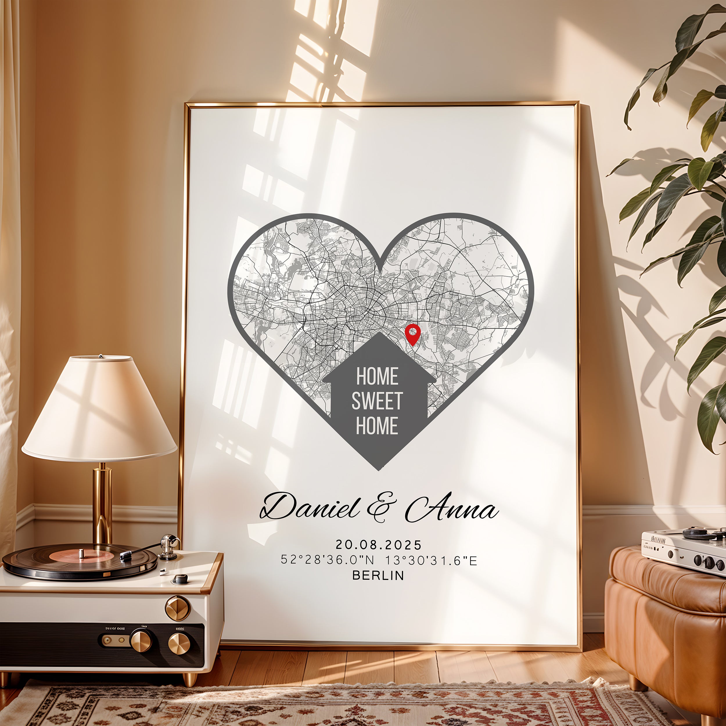 Personalisiertes Einzugsgeschenk Home sweet home