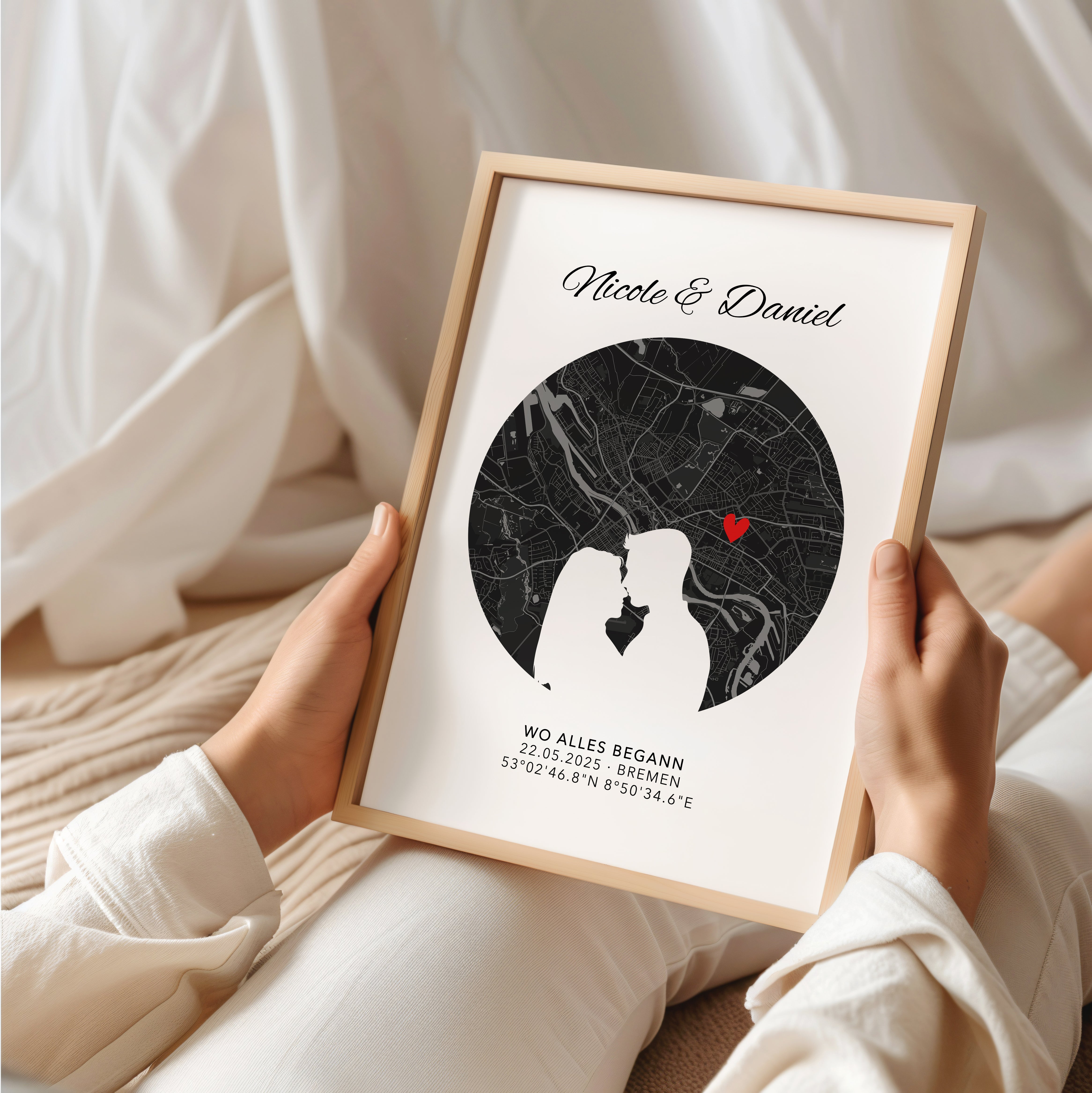 Personalisiertes Geschenk Poster Wo alles begann