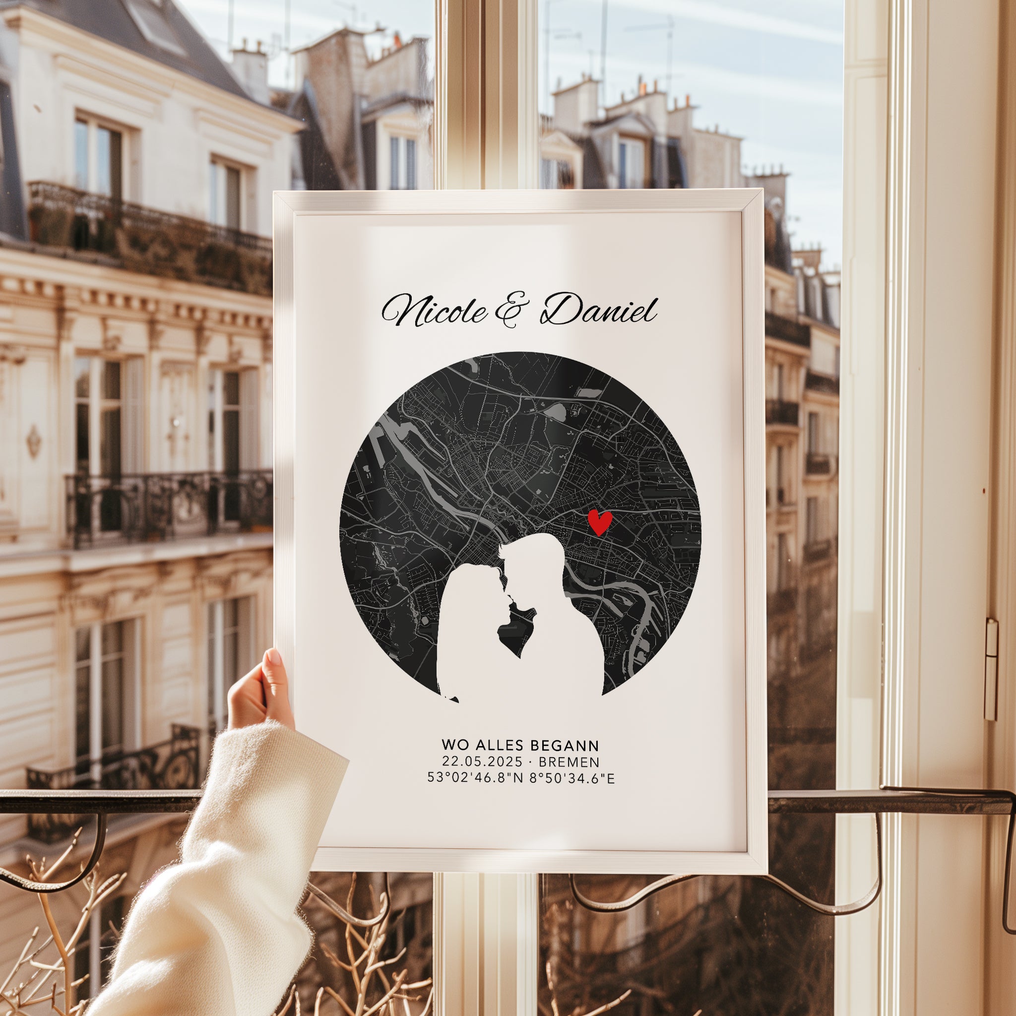 Personalisiertes Geschenk Poster Wo alles begann