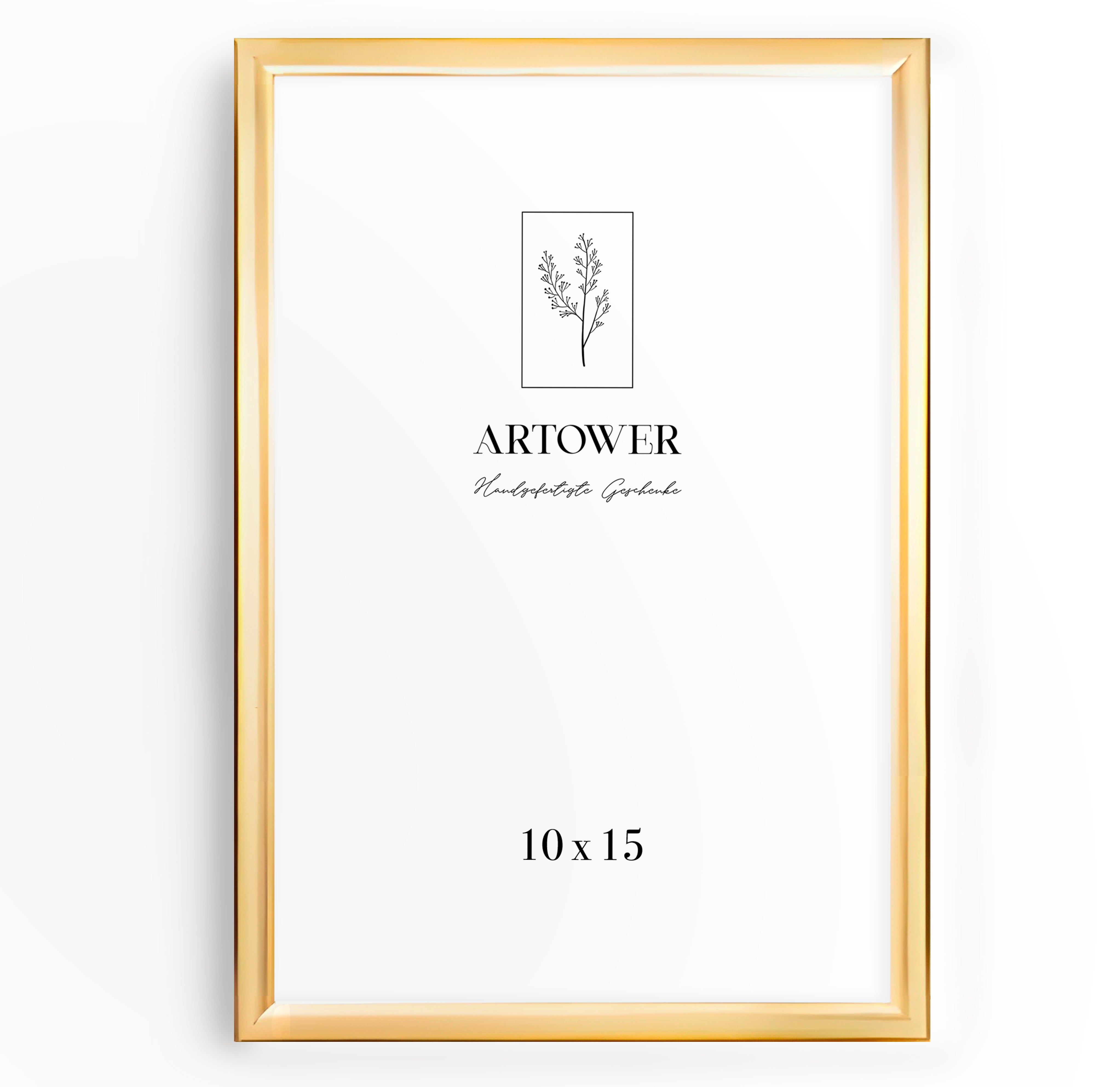 Artower® Bilderrahmen Gold Metall Dünner Rahmen
