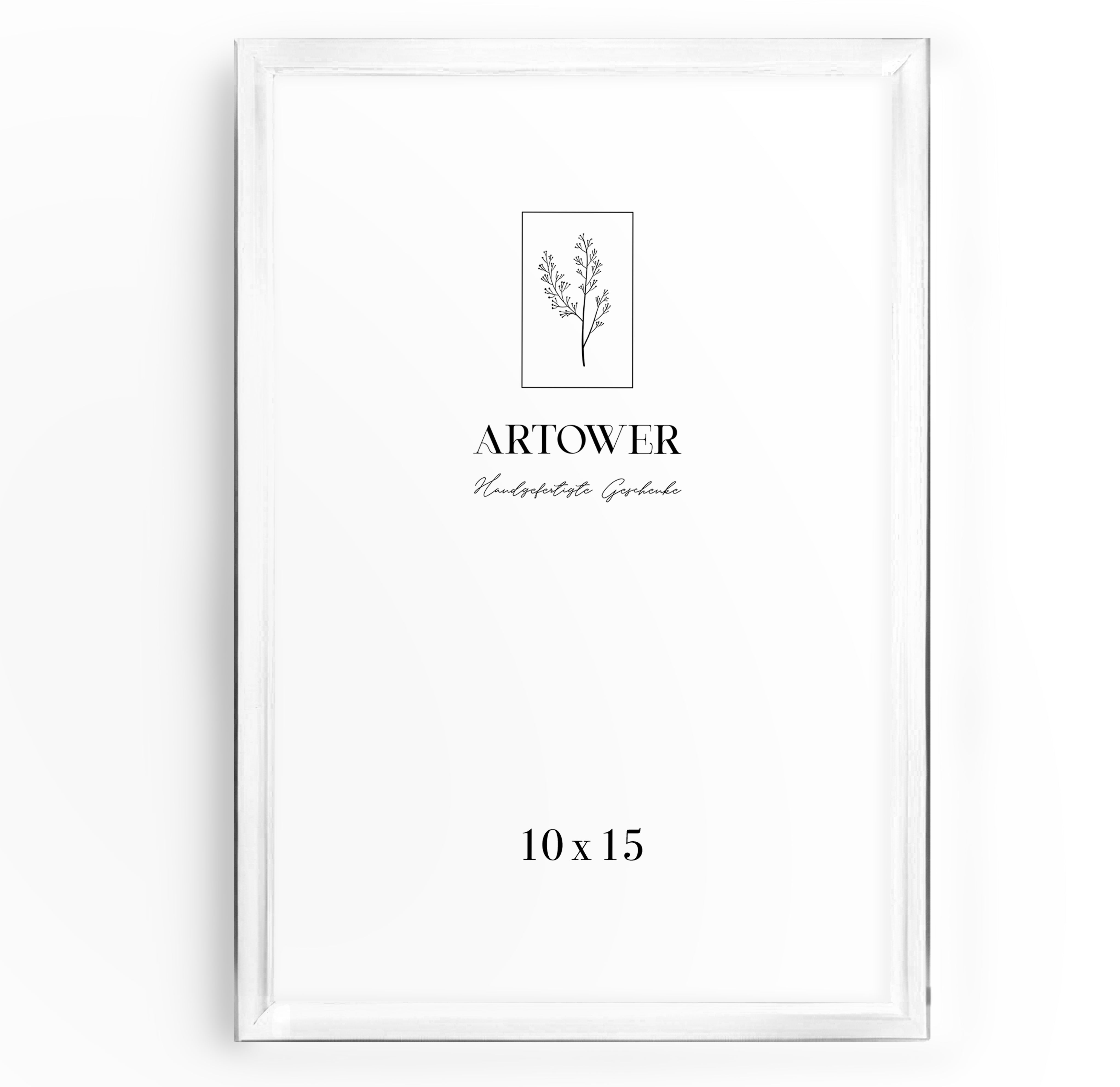 Bilderrahmen für 10 x 15 cm - Alu Weiß