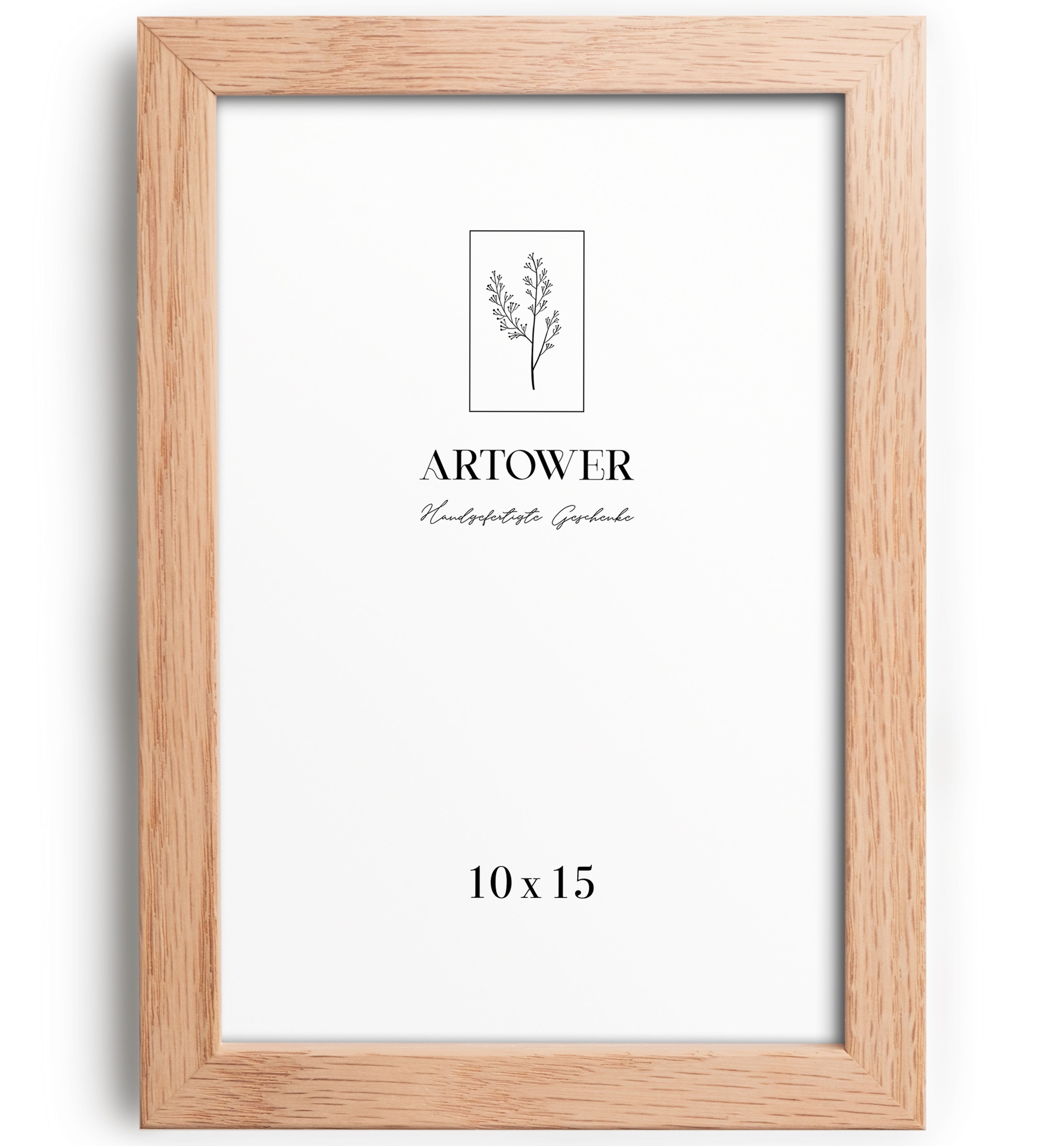 Artower® Bilderrahmen Natur Holz Eiche Dünner Rahmen