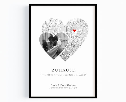 Zuhause Poster Geschenk für Partner