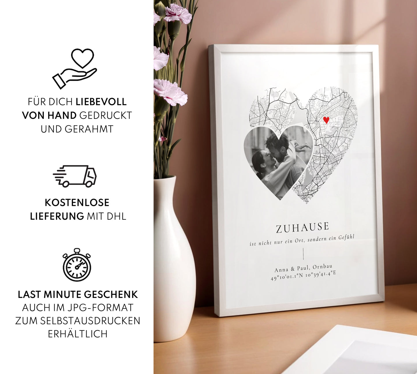 Zuhause Poster Geschenk für Partner