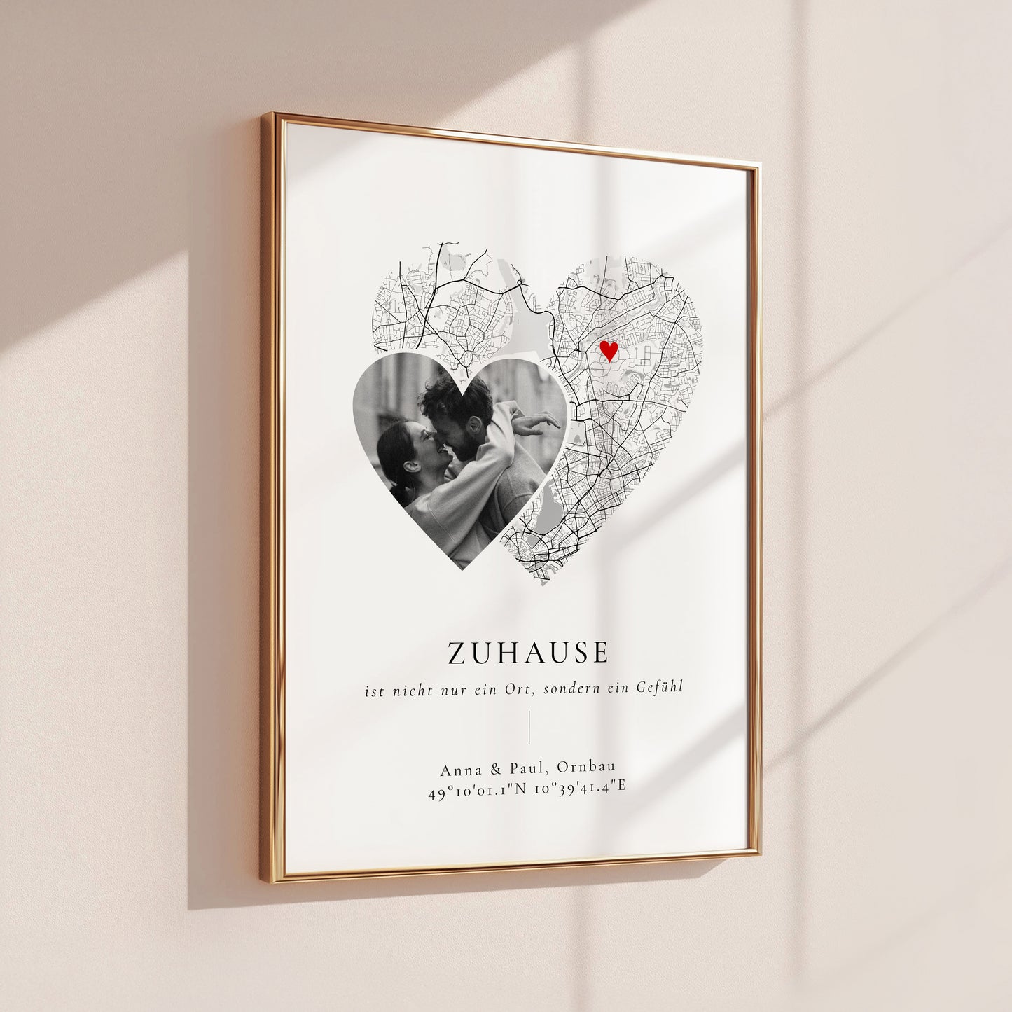 Zuhause Poster Geschenk für Partner