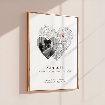 Zuhause Poster Geschenk für Partner