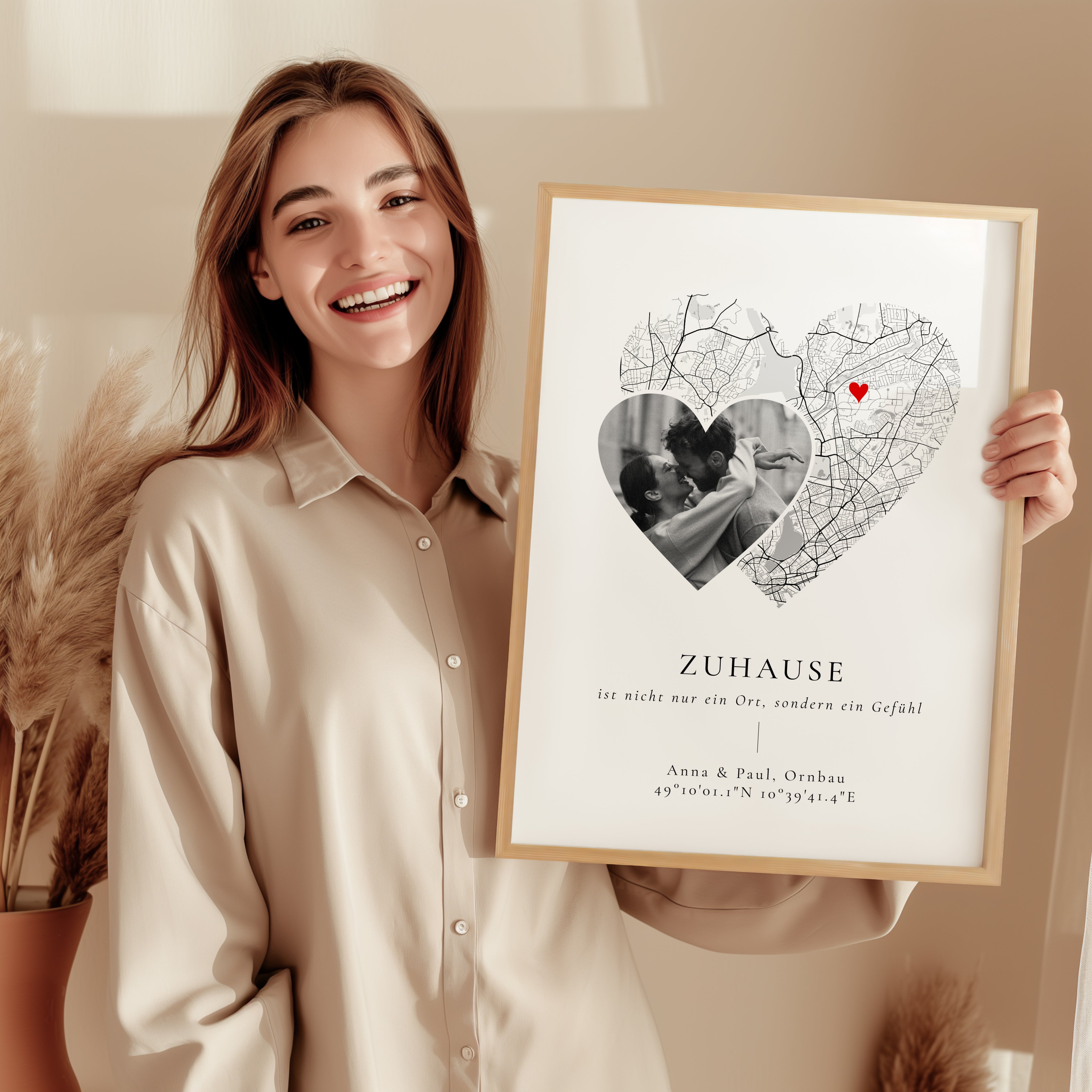 Zuhause Poster Geschenk für Partner
