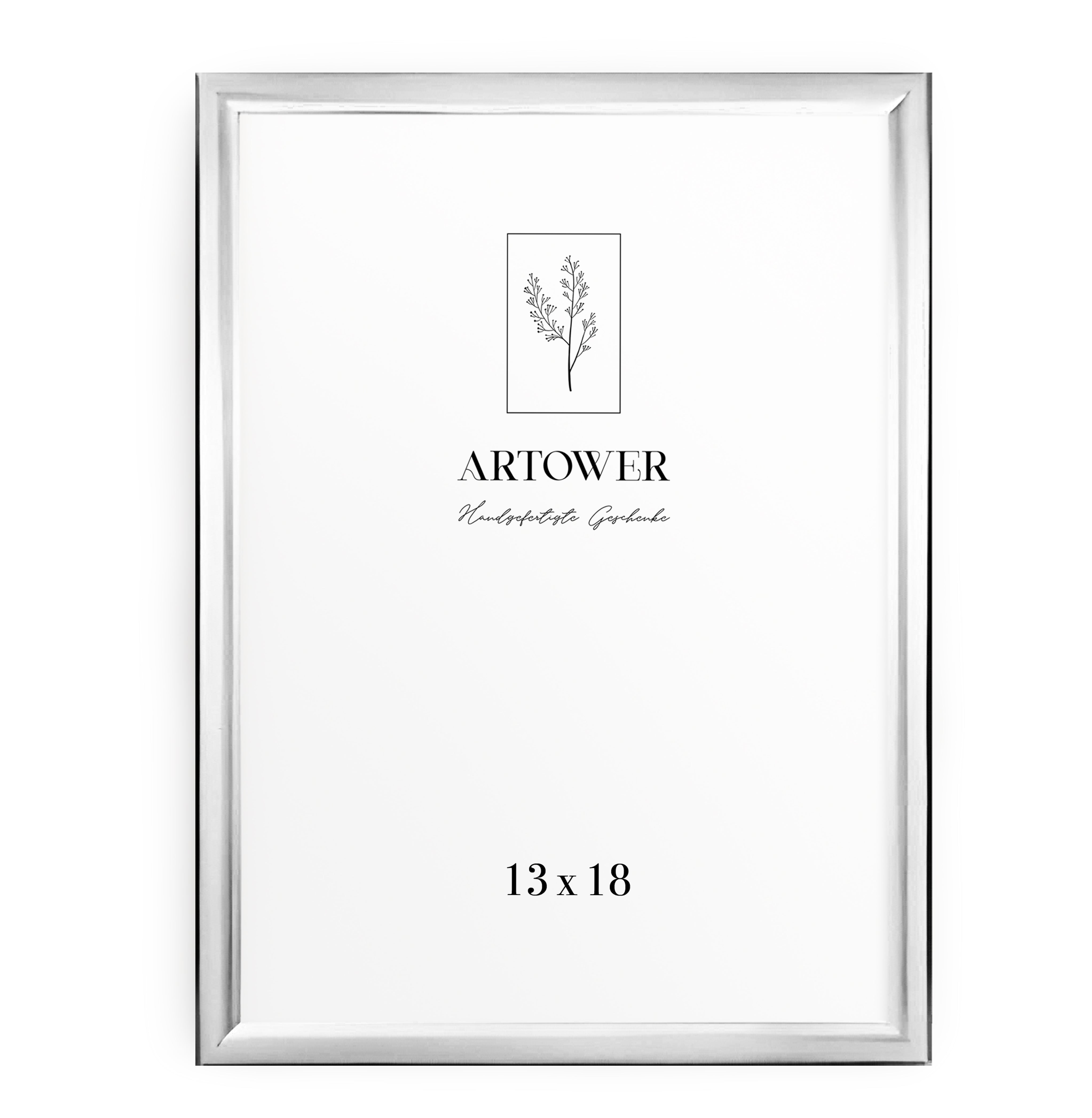 Artower® Bilderrahmen Silber Metall Dünner Rahmen