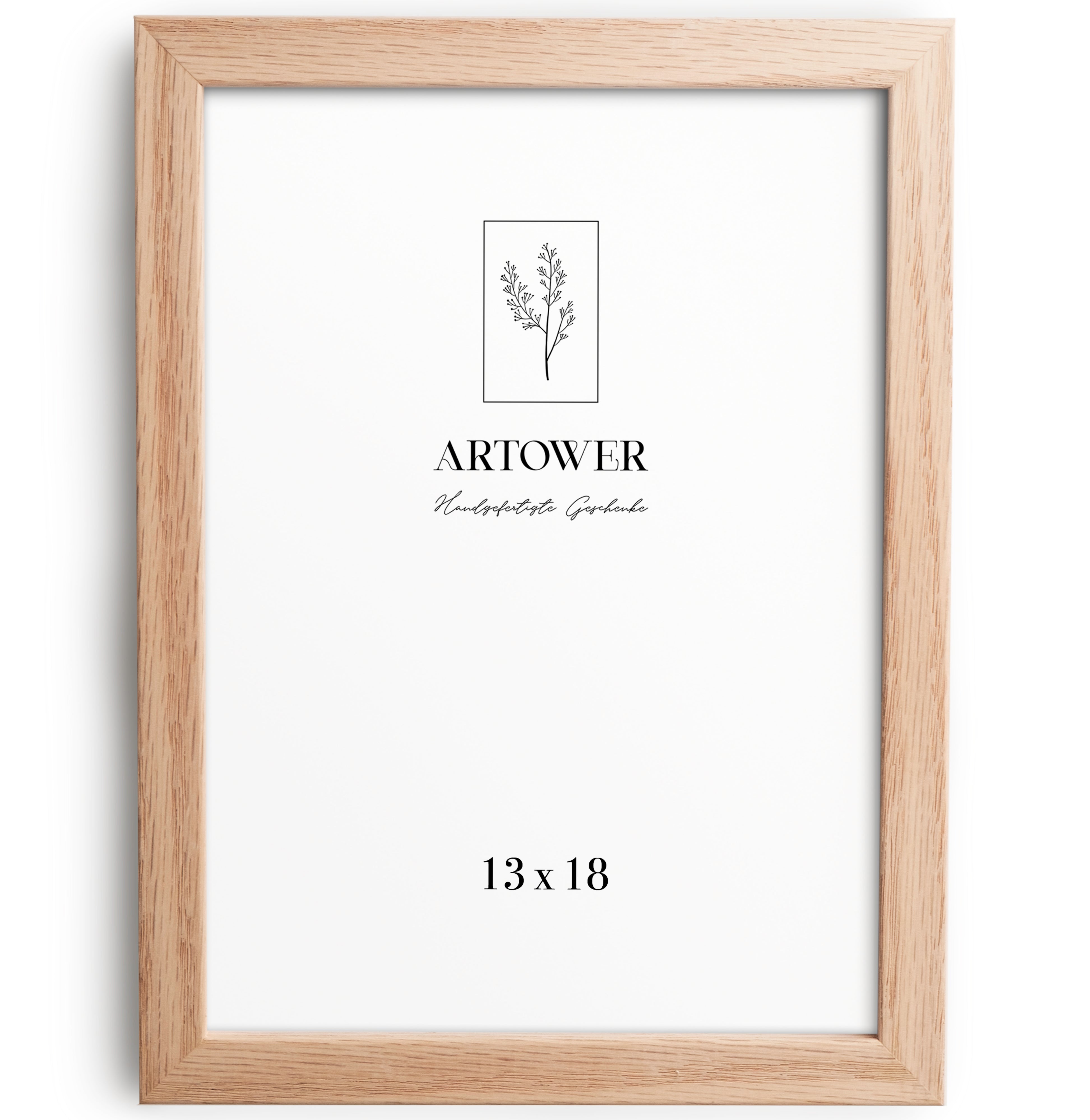 Bilderrahmen für 13 x 18 cm - Holz Natur Eiche