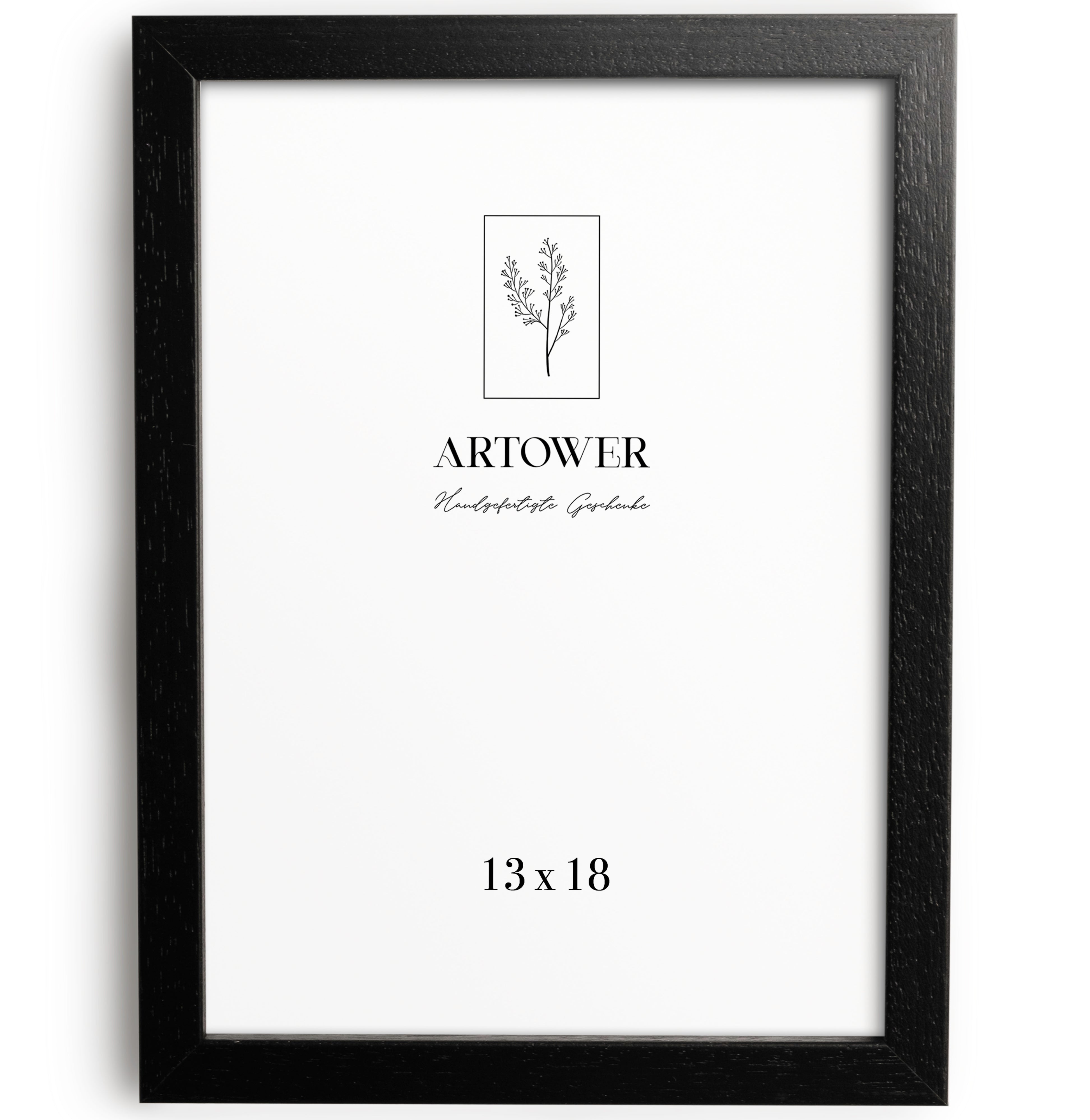 Holzrahmen für 13 x 18 cm - Schwarz