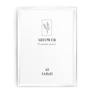 Bilderrahmen für A5 (15 x 21 cm) - Alu Weiß