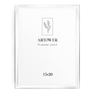 Bilderrahmen für 15 x 20 cm - Alu Weiß